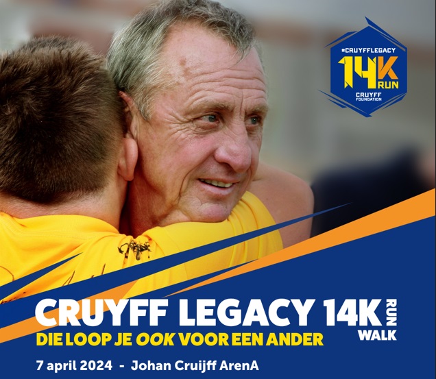 Cruyff Legacy Kidsrun op 7 april