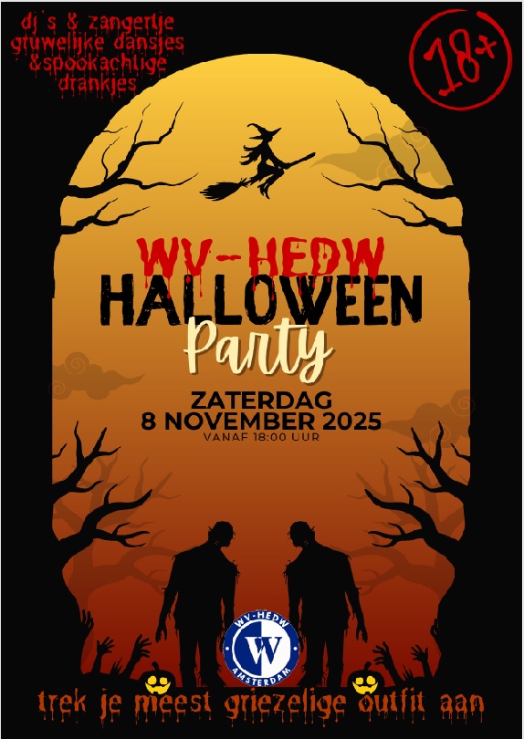 Halloween-feest bij WV op 8 november