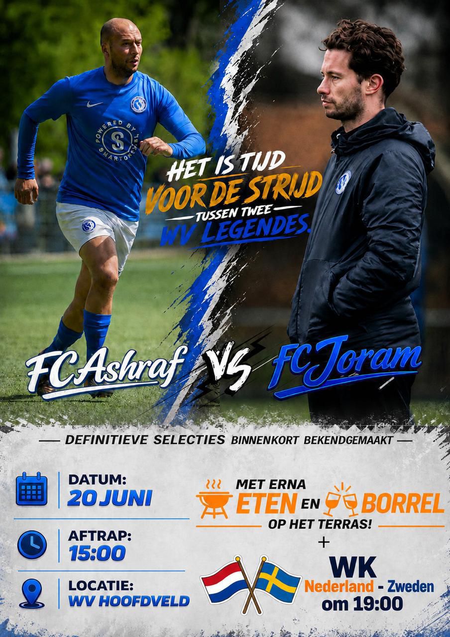 Seizoensafsluiting WV op 20 juni