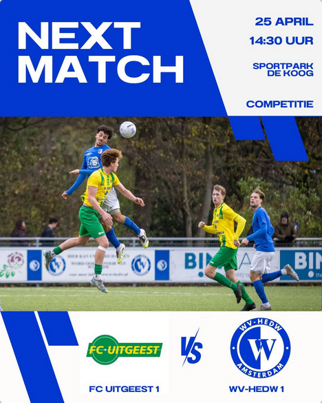 Zeer belangrijk weekend voor onze Zondag 1 en Zaterdag 1