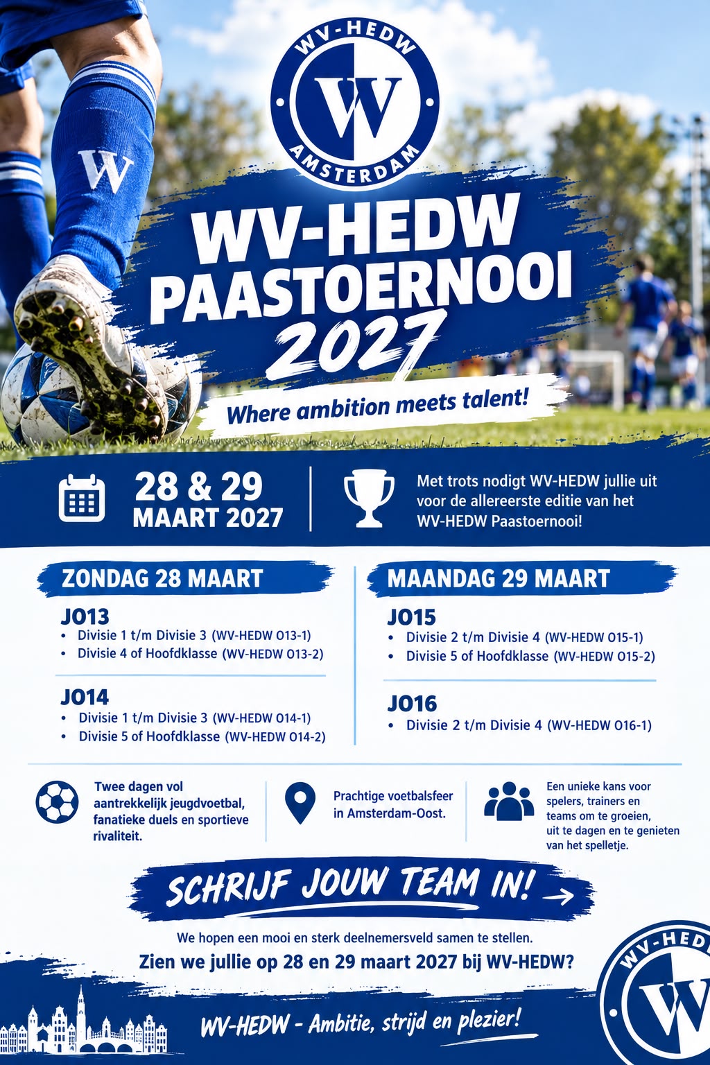 28 & 29 maart 2027: WV-HEDW Paastoernooi
